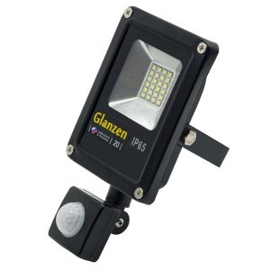 Светодиодный прожектор с датчиком движения GLANZEN FAD-0011-20 (20 Вт, 6000 К, SIP) (50 шт,)