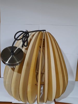 Подвесной светильник из дерева GLANZEN ART-0018-60-nude VOLUM