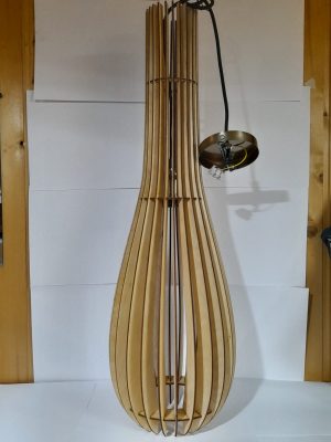 Подвесной светильник из дерева GLANZEN ART-0002-60 pear