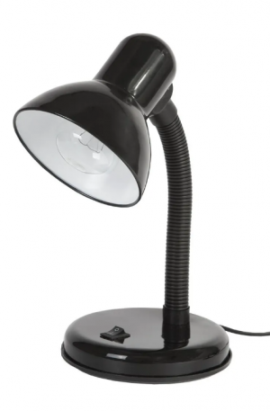 Настольный светильник Е27 GLANZEN DL-0001-40-R-black с основанием черный